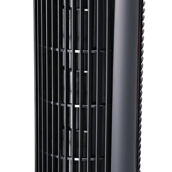Tårnvifte Pidestallvifte Med 3 Ventilasjonsnivåer, 70° Oscillasjon, 45 W, Abs, Svart, Ø27 X H75 Cm