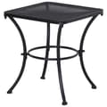 Miniatyrbilde 1 av 9: Sidebord Svart Hagebord, Balkongbord, Metall Sofabord For Uteplass, 45X45X50Cm