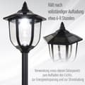 Pikkukuva 6 / 10: Aurinkoinen Aurinkopuutarhavalo Led-Puutarhalyhty 30/60 Lumenia, Muovia, Musta, Ø26,5 X K177 Cm