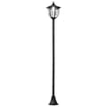 Pikkukuva 1 / 10: Aurinkoinen Aurinkopuutarhavalo Led-Puutarhalyhty 30/60 Lumenia, Muovia, Musta, Ø26,5 X K177 Cm