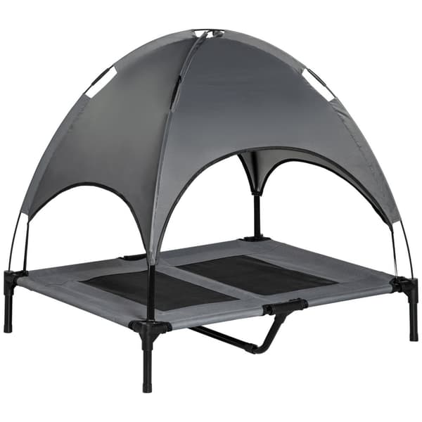 Koiran Bed Katos Hengittävä Tafti Kangas Harmaa 92X76X90Cm