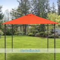 Miniatyrbilde 3 av 10: Erstatningstak For Gazebo Solbeskyttelse Gazebo-Deksel Laget Av Polyester, Oransje, 2,98 X 2,95 M