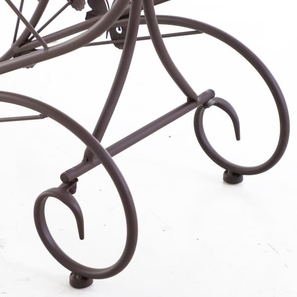 Blomsterstativ I Fransk Stil Trelags Plantehylle Metall Bronse 76X27X67Cm
