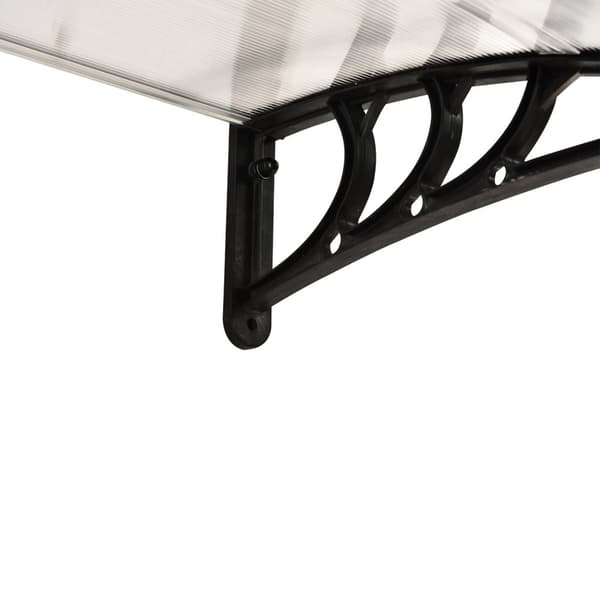 Baldakin Hoveddør Pent Baldakin Lavet Af Polycarbonat, Gennemsigtig, 120X75Cm