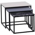 Miniatyrbillede 1 af 9: Sofabord Moderne Sidebord Sofabord Med Metalbund, Mdf, I 3 Farver