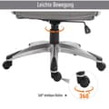 Miniatyrbilde 7 av 10: Kontorstol, Svingstol, Datamaskinstol, Ergonomisk, Vippefunksjon, Høydejusterbar, Nakkestøtte, Armlener, Kunstskinn