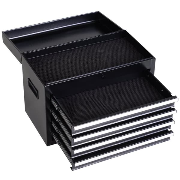 Værkstedsvogn 5 Skuffer 360° Hjul Metal 52,5X28X104,5Cm