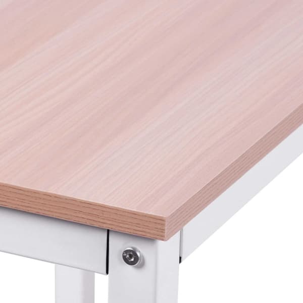 L-Skrivebord Hjørne Skrivebord Vinkel Skrivebord Arbejdsbord Mdf Natur 150X150X76Cm