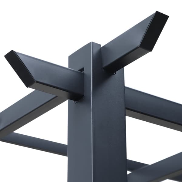 Rose Pavilion Staldplantebue Som Espalier, Havepavillon, Vejrbestandig, Metal, Sort, 2,97X2,95X2,3M