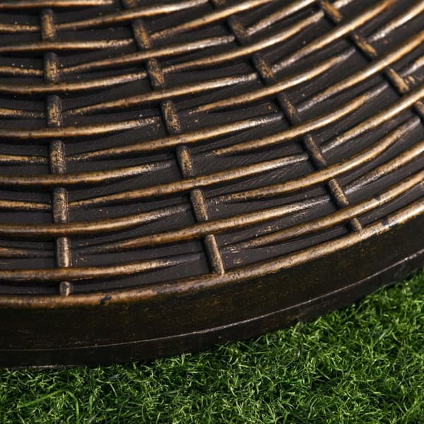 Päivänvarjojalusta Sateenvarjojalusta Sateenvarjopidike Sateenvarjoalusta 25 Kg Rottinkinen Look Basket Jalusta Sateenvarjo Ø35/Ø38/Ø48 Mm Antiikkipro