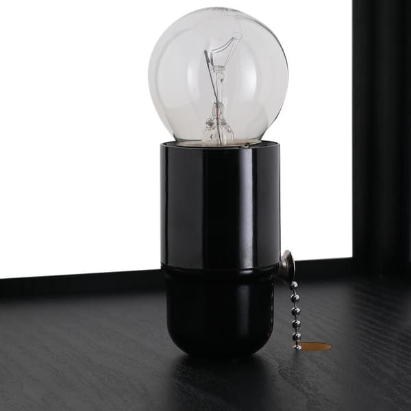 Gulvlampe Med Hyller Gulvlampe, Innvendig Belysning, E27, Inntil 40W, For Stue/Soverom, Tre, Sort, 26X26X160 Cm