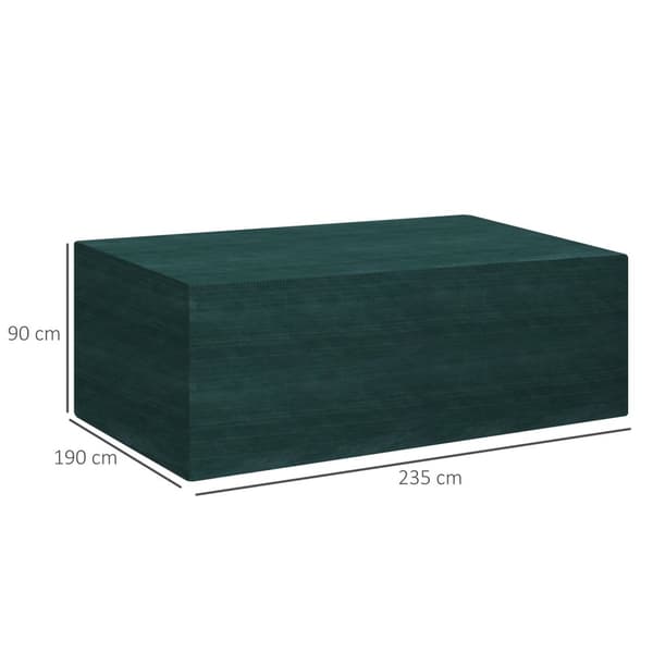 Presenning Hagemøbler Beskyttelsestrekk Vanntett Uv-Beskyttelse Pe Grønn 235X190X90Cm