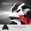Miniatyrbilde 5 av 9: Bmw S1000Rr Lisensiert Elektrisk Trehjulssykkel Barnemotorsykkel Med Batteri, Barnekjøretøy, Stål, Rød, 66X37X44 Cm