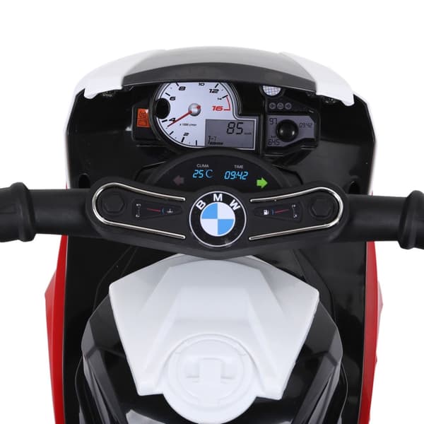 Bmw S1000Rr Lisensiert Elektrisk Trehjulssykkel Barnemotorsykkel Med Batteri, Barnekjøretøy, Stål, Rød, 66X37X44 Cm