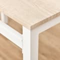 Miniatyrbilde 6 av 7: Spisegruppe 5-Delt Spisebordsett Med Trekorn Mdf + Metall, Grå + Hvit, 1 Bord + 4 Stoler