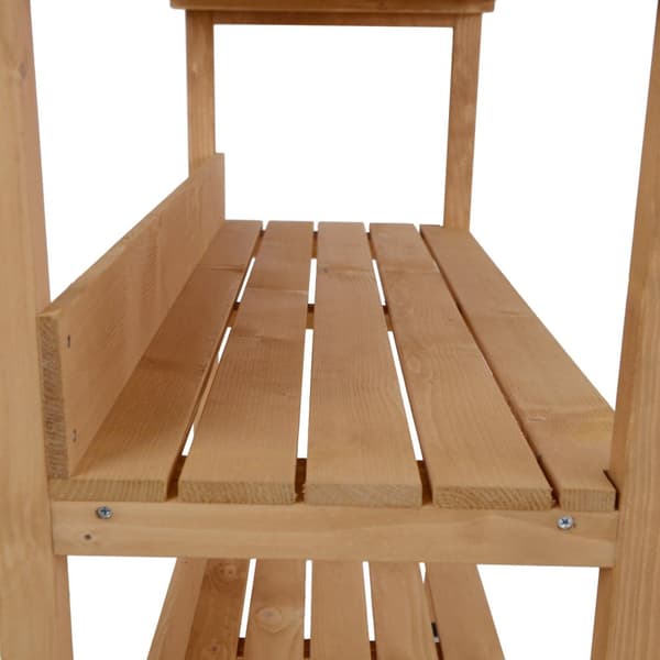 Plantebord Havebord Lavet Af Træ Og Metal, Robust Og Holdbart, Til Havearbejde