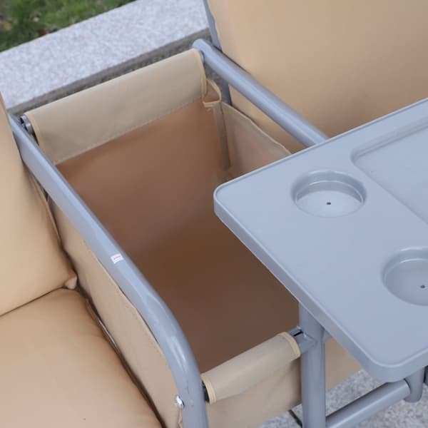 Hollywood Swing Hage Swing 2-Seter Med Solseil Beige 175 X 112 X 165 Cm