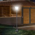 Miniatyrbilde 3 av 10: Solar Hage Lanterne Bane Lys Med Led 40 Lumen Svart 18 X 18 X 160Cm