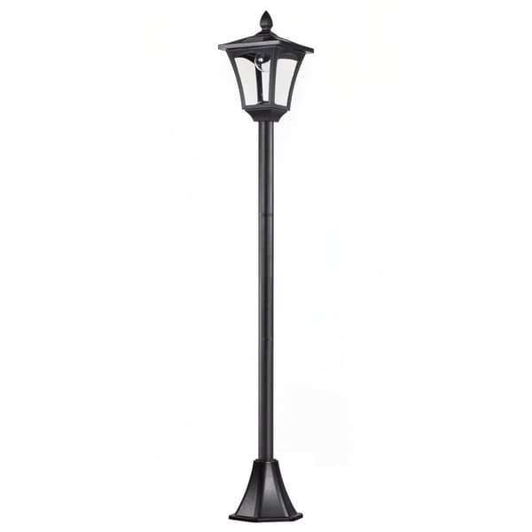 Solar Hage Lanterne Bane Lys Med Led 40 Lumen Svart 18 X 18 X 160Cm