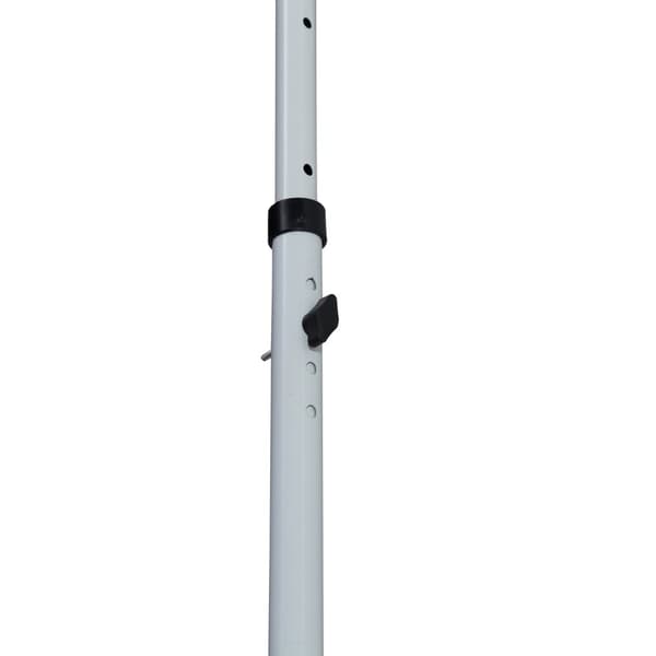 Markise, Foldearmsmarkise, Højdejusterbar Spændemarkise, 200X150Cm, Grå, Aluminium