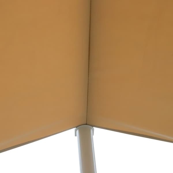 Aurinkoinen Seisova Markiisi Puutarha Markiisi Taitettavalla Varrella Kammella Patio Beige 3X3M