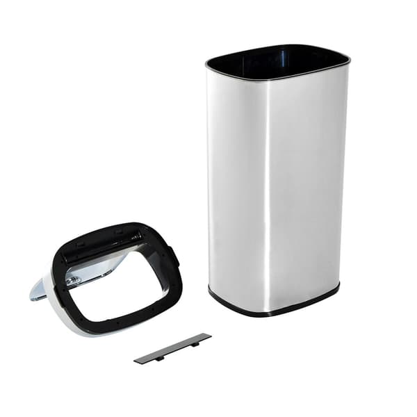 Automatisk Avfallsbeholder Med Sensor, Kjøkken, Rustfritt Stål, Sølv, 68L