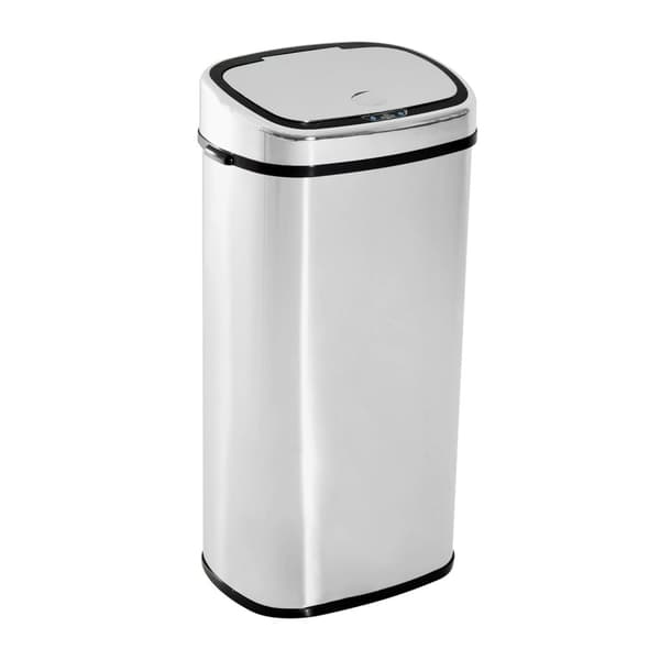 Automatisk Avfallsbeholder Med Sensor, Kjøkken, Rustfritt Stål, Sølv, 68L