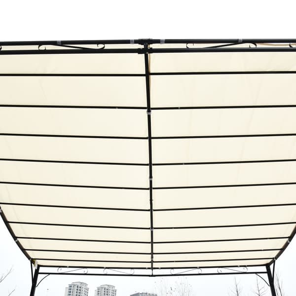 Pergola Hage Gazebo Baldakin Telt Metall, Krem, 297X297Cm