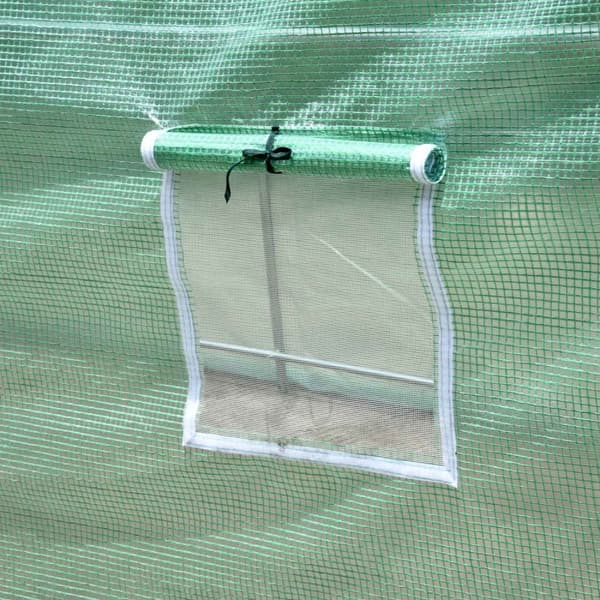 Film Drivhus Tomat Drivhus Rundbue Drivhus 6 Mesh Vinduer Film Tunnel Kold Frame Grøn 395X195X190Cm
