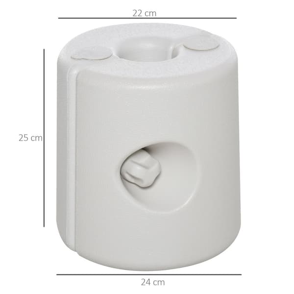 Pavilion Stand Vikter Set Med 4 Vatten Sand Pe Ø24Xh25Cm Festtält Stativ Säkring