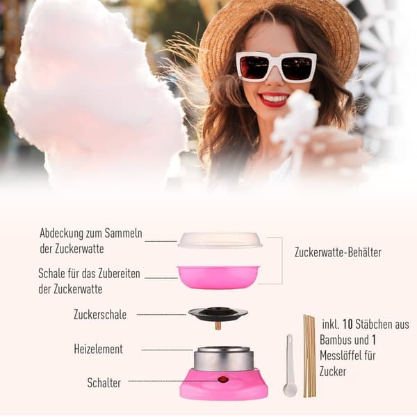 Cotton Candy Machine Candy Floss Machine Candy Floss Machine (Malli 1/Pink)