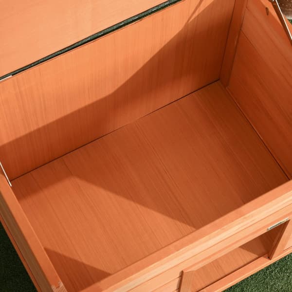 Dog Kennel Koselig Hundehule Laget Av Grantre Med Tak, Ideell For Hunder Og Katter, 82X58X58 Cm