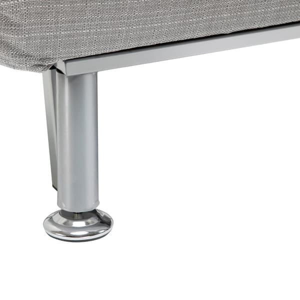 Klapseng, Sovesofa, Klapmadras, Metal, Grå, 75X70X75Cm