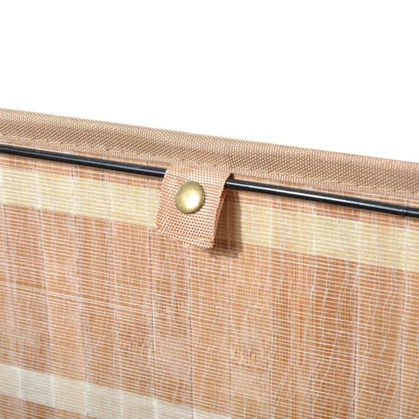 Vasketøjskurv Vasketøjsboks Med Låg Vasketøjskurv Lærredspose Bambus Foldbar 72L Naturel 40 X 30 X 60 Cm