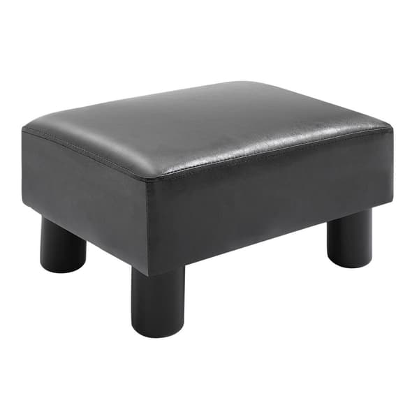 Krakk Chesterfield Benk Laget Av Kunstskinn, Svart, 40X30X24Cm