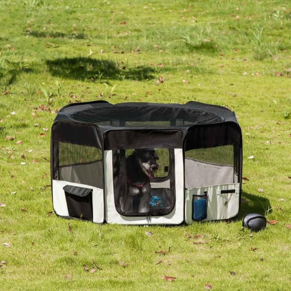 Puppy Run Outdoor Run Animal Lekegrind Lekegrind Puppy Fence, 600D Oxford, Ø120Xh58Cm