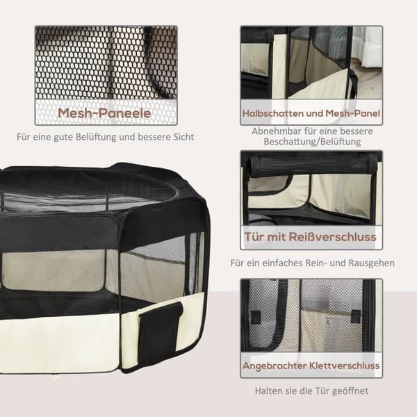 Puppy Run Outdoor Run Animal Lekegrind Lekegrind Puppy Fence, 600D Oxford, Ø120Xh58Cm