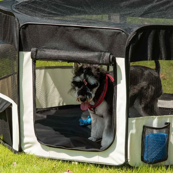 Puppy Run Outdoor Run Animal Lekegrind Lekegrind Puppy Fence, 600D Oxford, Ø120Xh58Cm