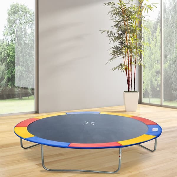 Tillbehörsset För Studsmatta Skyddsnät, Kantskydd Diameter 244Cm Färgglad, Väderpresenning & Stege För 8 Fot 10 Fot 12 Fot 15 Fot