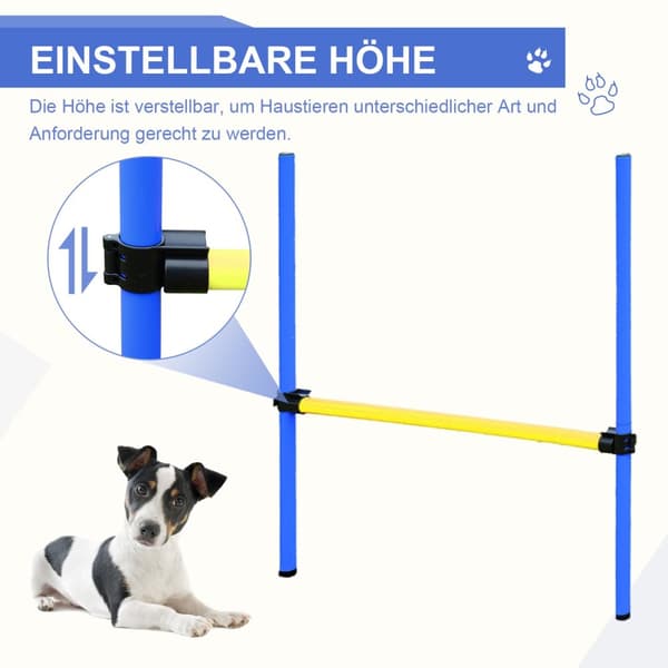Agility Harjoitussarja Pujottelu Aitatunneli Koiran Urheiluharjoitusalue Pe+Polyesterisininen+Keltainen