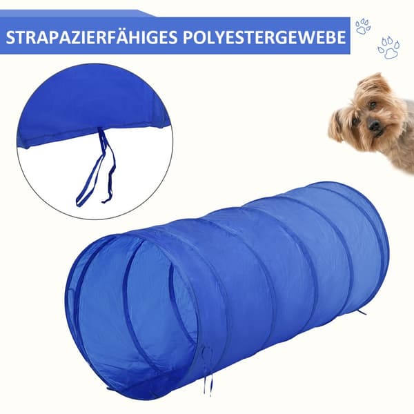 Agility Harjoitussarja Pujottelu Aitatunneli Koiran Urheiluharjoitusalue Pe+Polyesterisininen+Keltainen