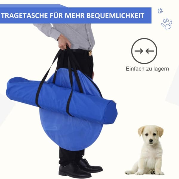 Agility Harjoitussarja Pujottelu Aitatunneli Koiran Urheiluharjoitusalue Pe+Polyesterisininen+Keltainen