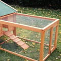Miniatyrbillede 9 af 10: Rabbit Hutch Xxl Med Udendørs Kabinet Rummeligt Kaninbur, Grantræ Og Metaltråd, 100X68X59Cm