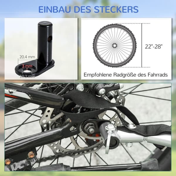 Lasttrailer Til Cykler, Transporttrailer Cargotrailer, Sort, Ny