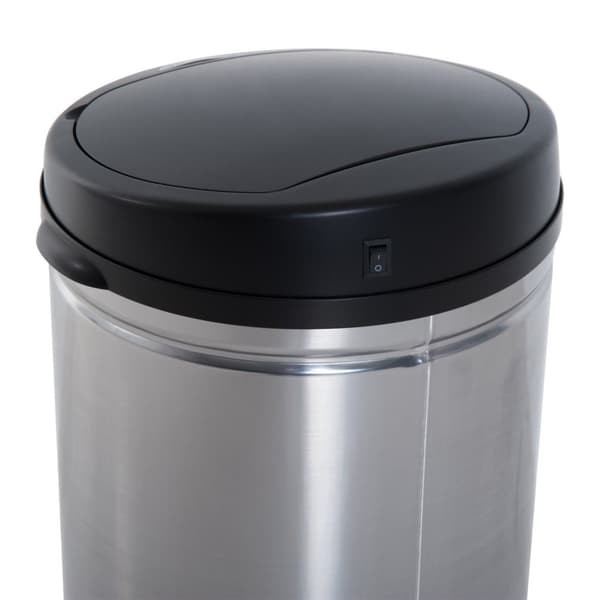 Automatisk Sensor Søppelbøtte Ir-Sensor, Rund, 30L, Valgfri Innerbeholder, Rustfritt Stål