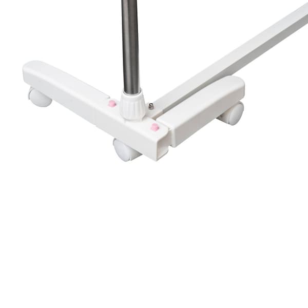Mobil Tøjlufter Tørretumbler 3 Niveauer Foldbar Rulle 80-142 X 55 X 152 Cm