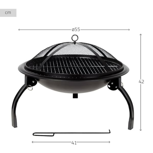 Brazier Aktive Pyöreä ulkopuutarha 55 x 42 x 55 cm