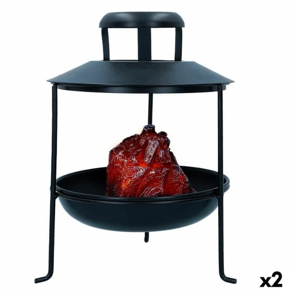 Brazier Ambients LED Light Charcoal Ornamental 22 x 30 x 22 cm (2 enheter)