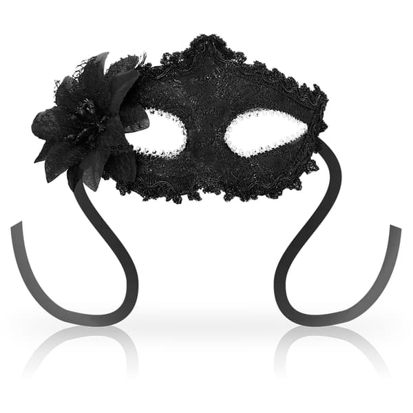 Ohmama - Antizaz-masker sideblomst i venetiansk stil - svart