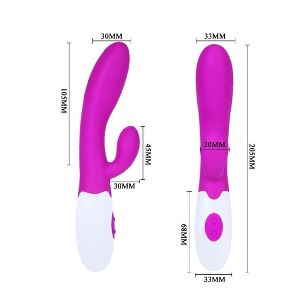 Pretty Love - Flirt Alvis Vibrator med klitorisstimulator